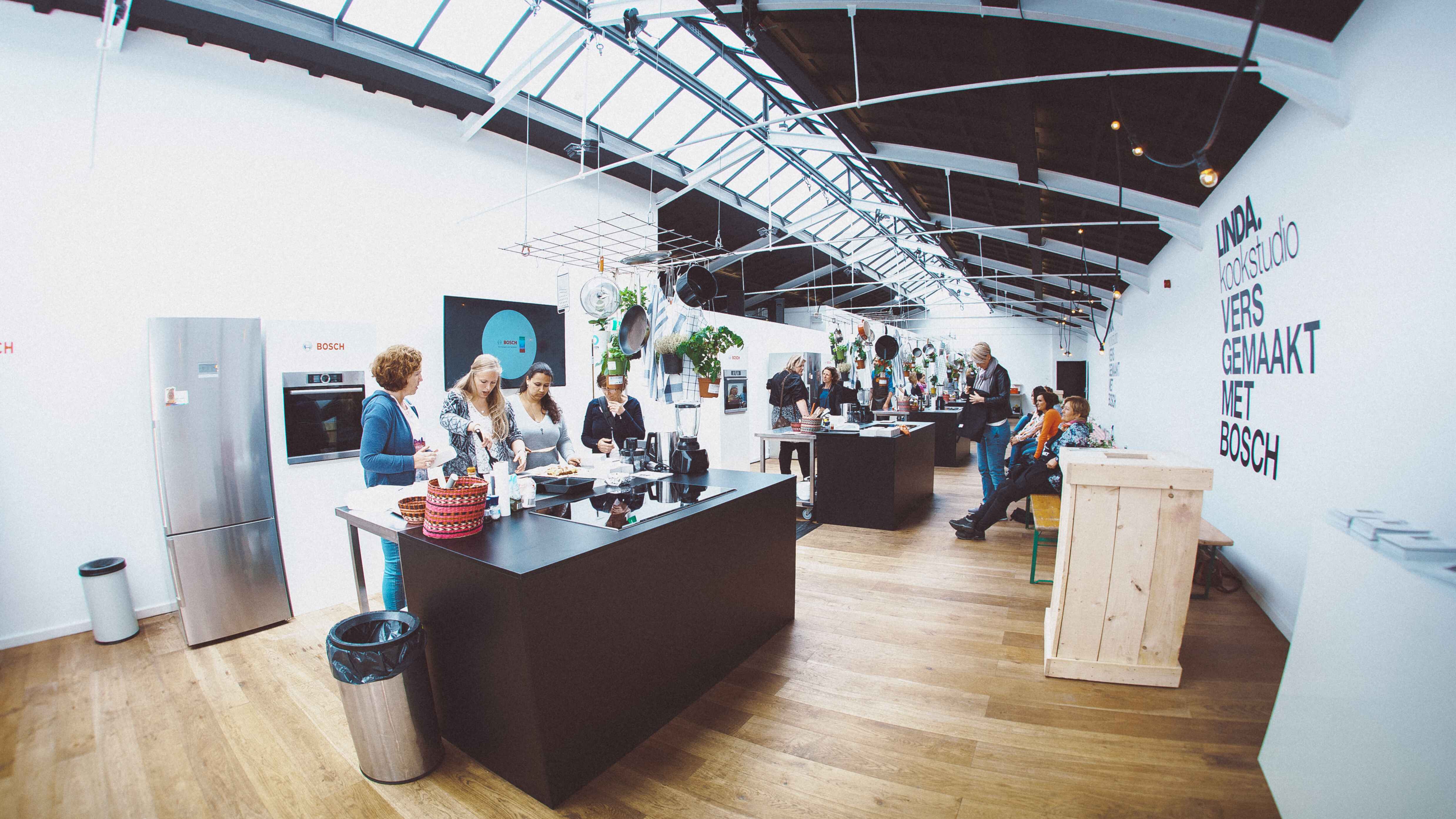 Building 408 - stands setting "Building 408 in Hall 1 at Taets Art and Event Park, an industrial event space near Amsterdam and Zaandam, ideal for conferences, exhibitions, and large gatherings."