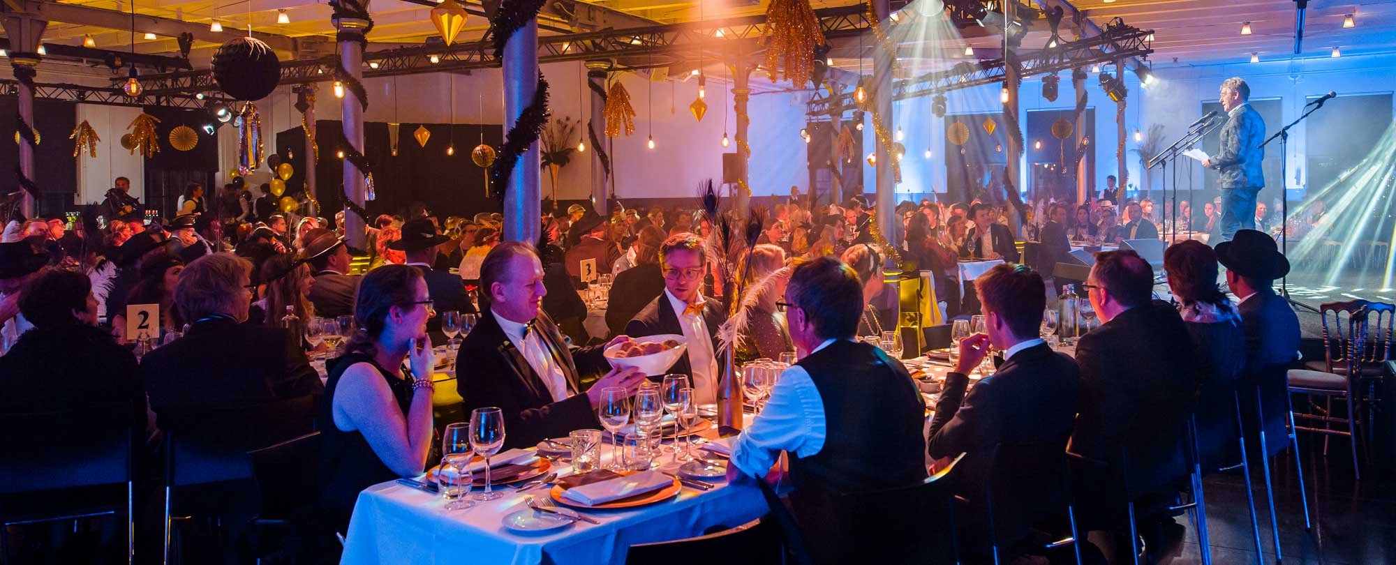 Header dinner taets events, book today