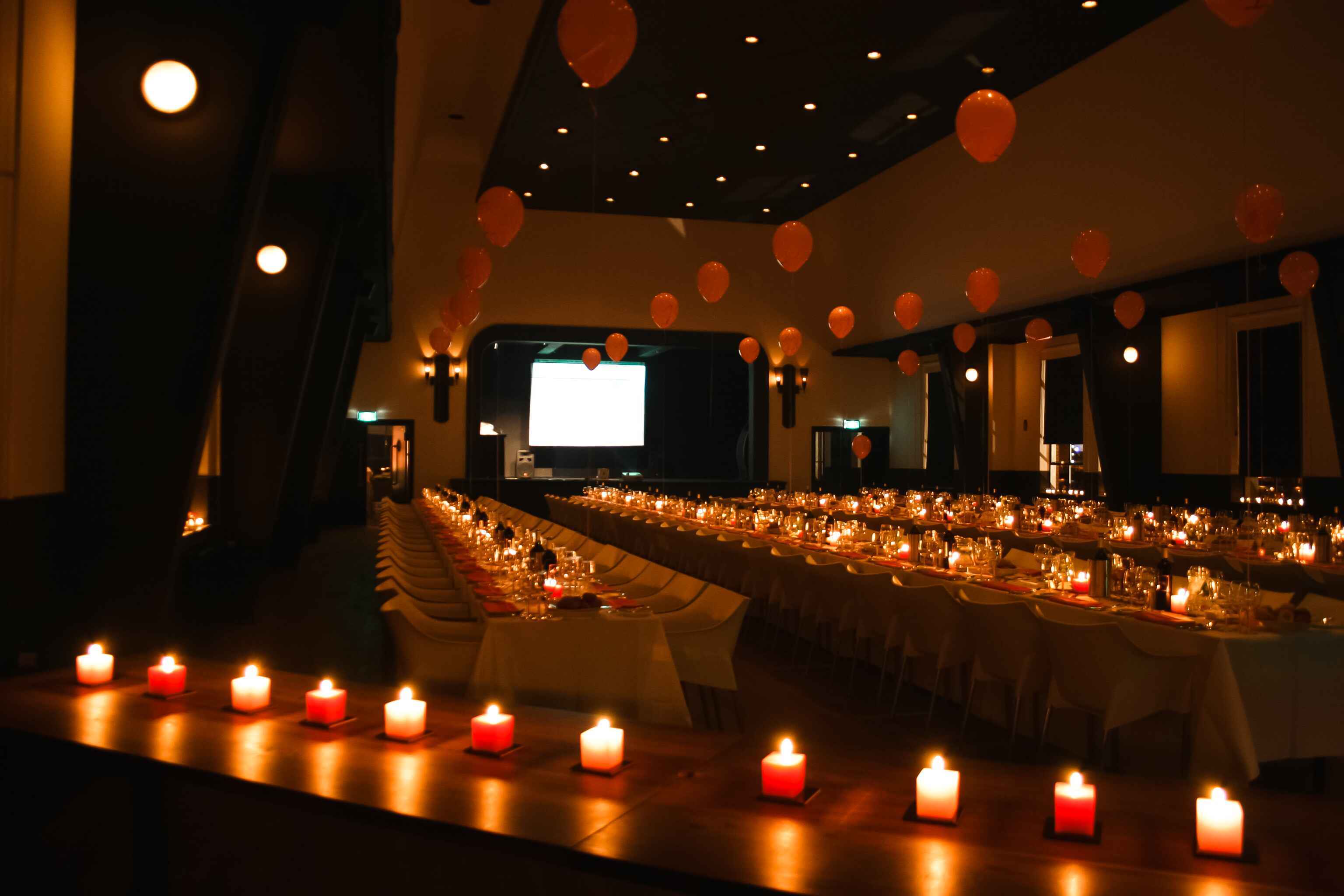 The Theatre - dinner long table setting
