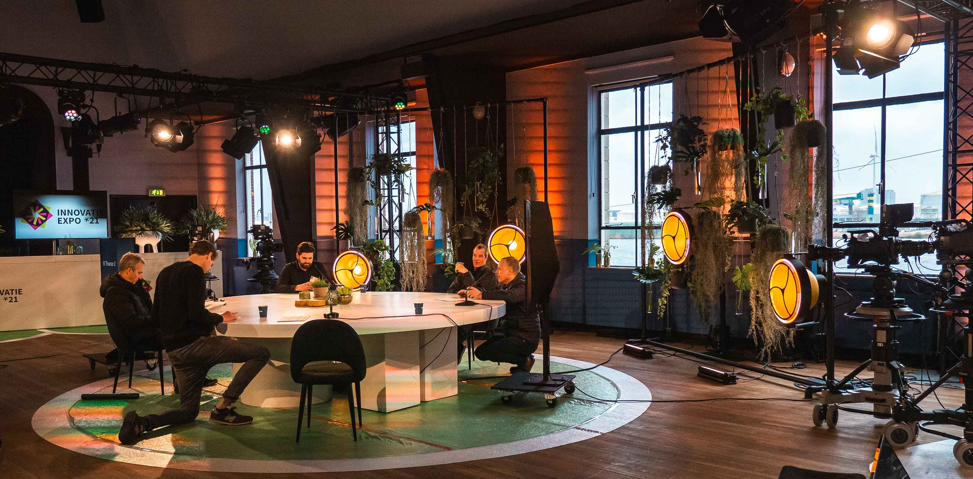 Hybrid and online event setup at Taets Art and Event Park near Amsterdam and Zaandam, with advanced technology and livestream capabilities.