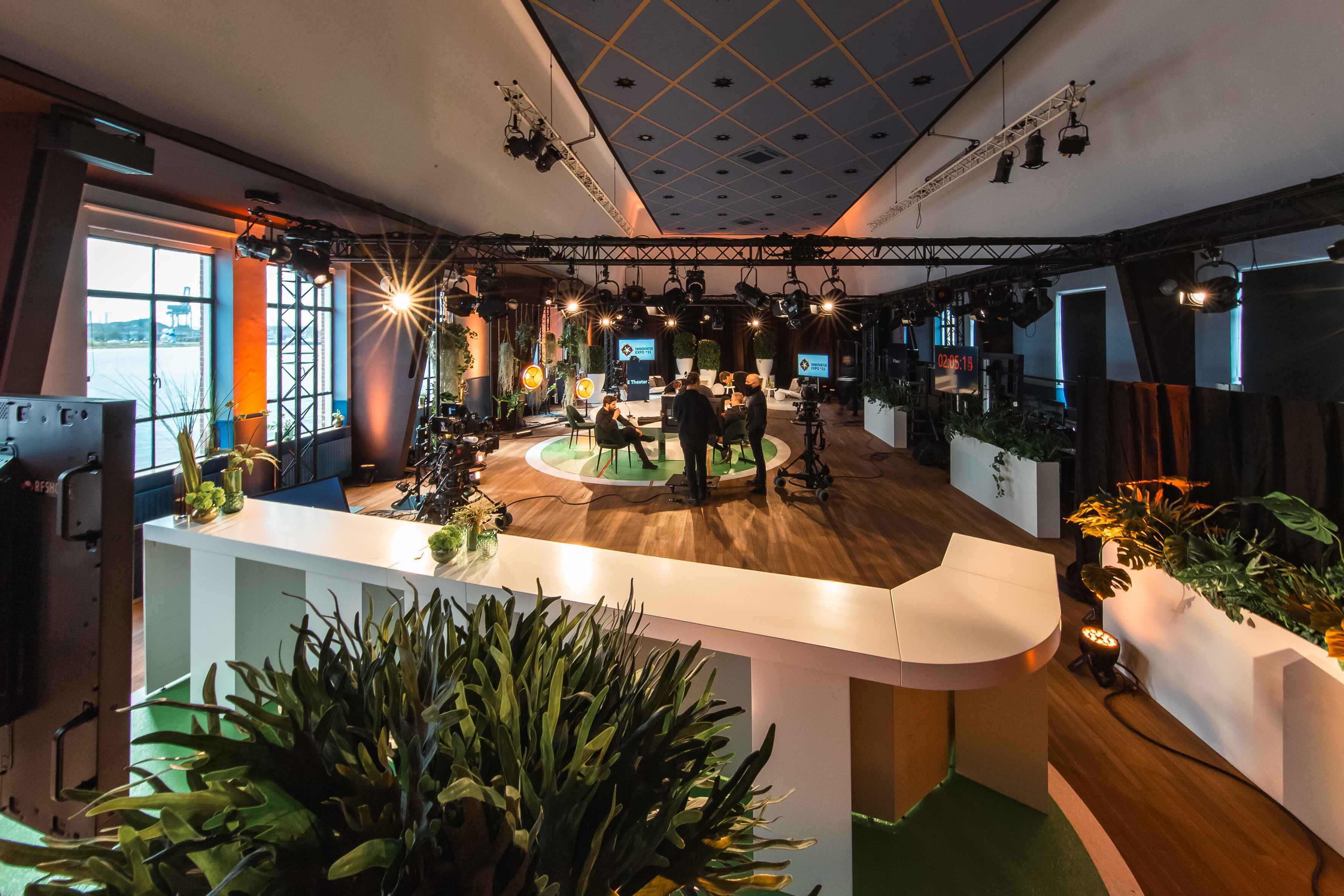 Hybrid and online event setup at Taets Art and Event Park near Amsterdam and Zaandam, with advanced technology and livestream capabilities.