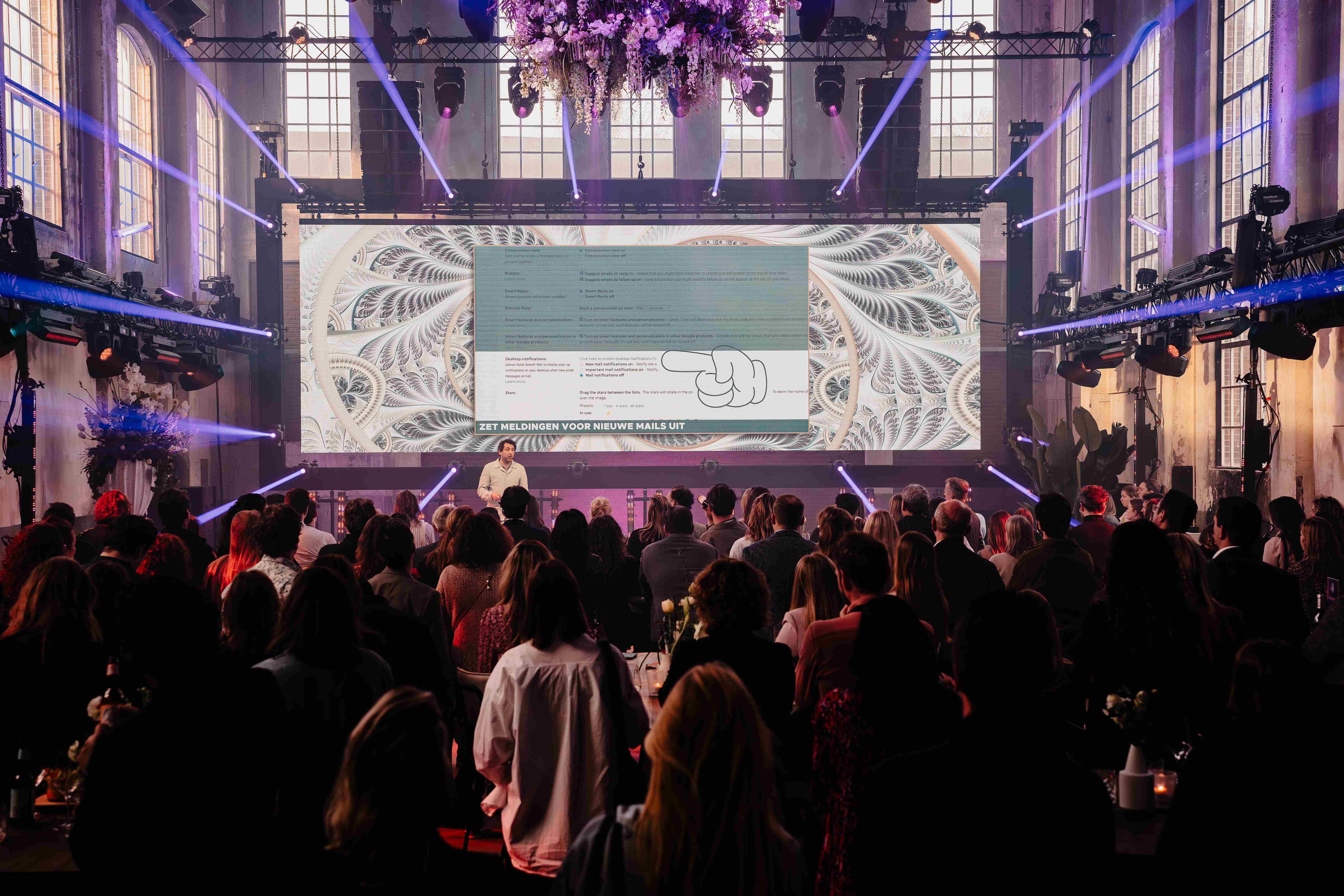 Hybrid and online event setup at Taets Art and Event Park near Amsterdam and Zaandam, with advanced technology and livestream capabilities.