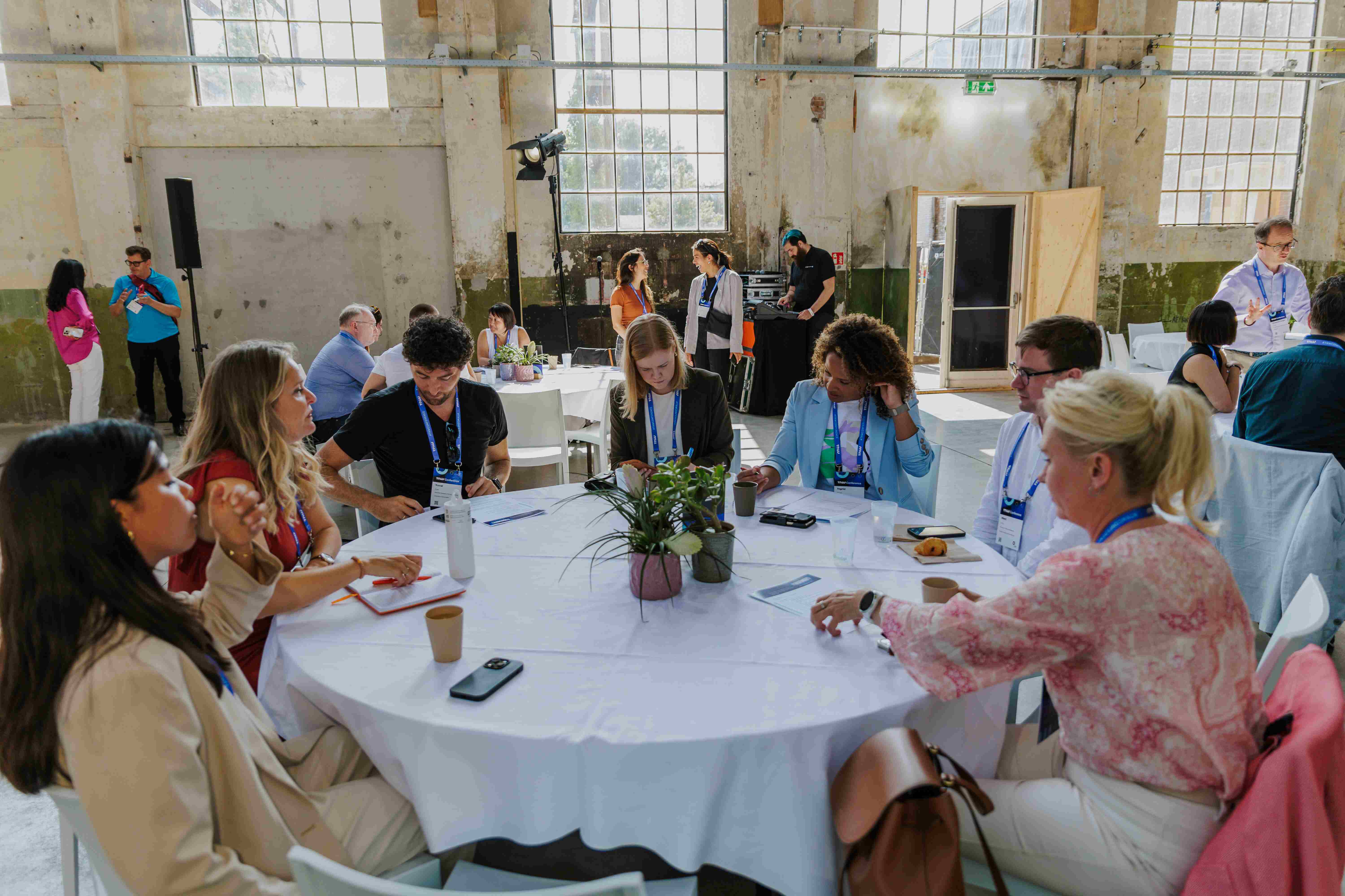 Professional meeting setup at Taets Art and Event Park near Amsterdam and Zaandam, featuring modern equipment and spacious seating.