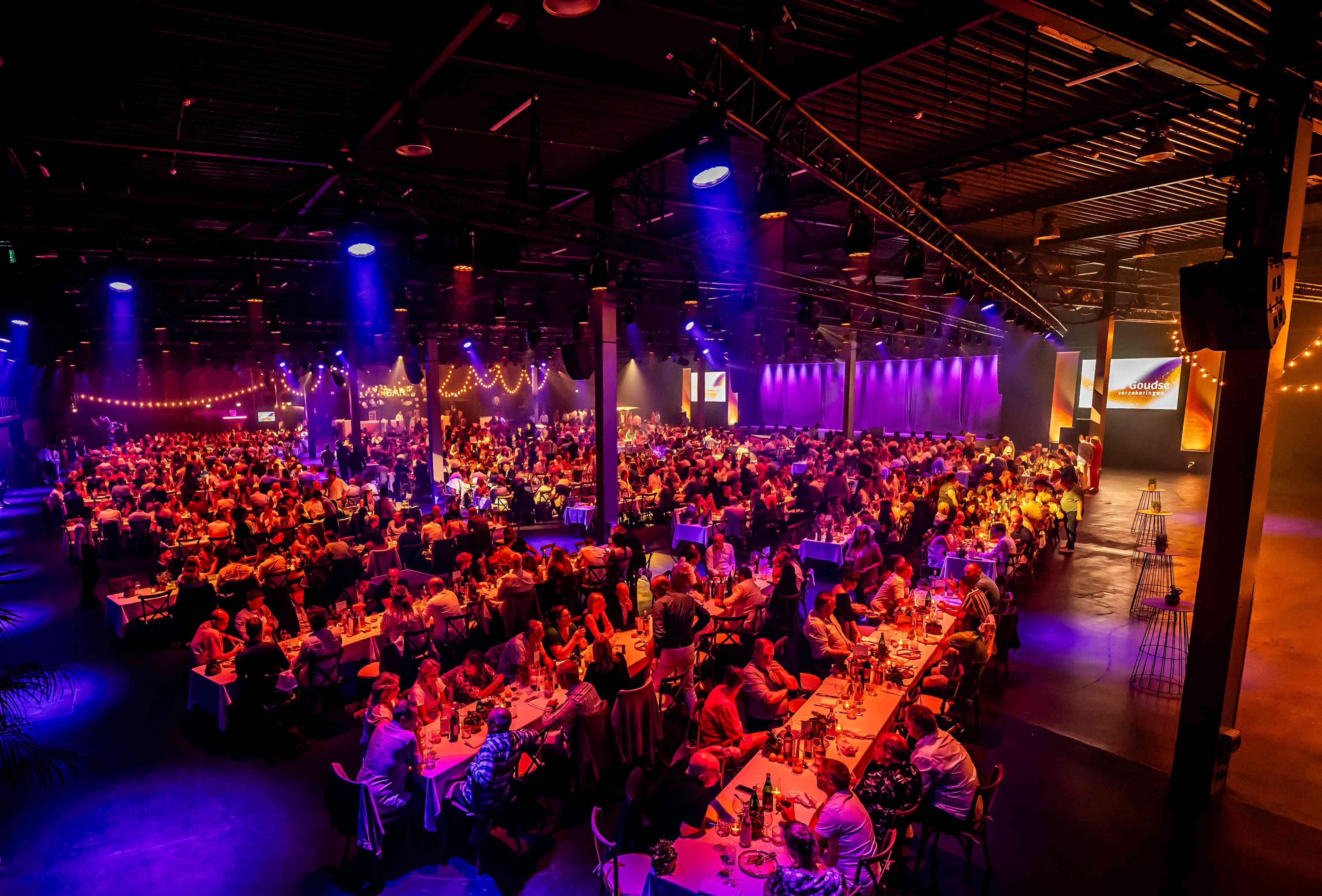 Office party venue at Taets Art and Event Park near Amsterdam and Zaandam, with stylish decor, entertainment spaces, and scenic surroundings.