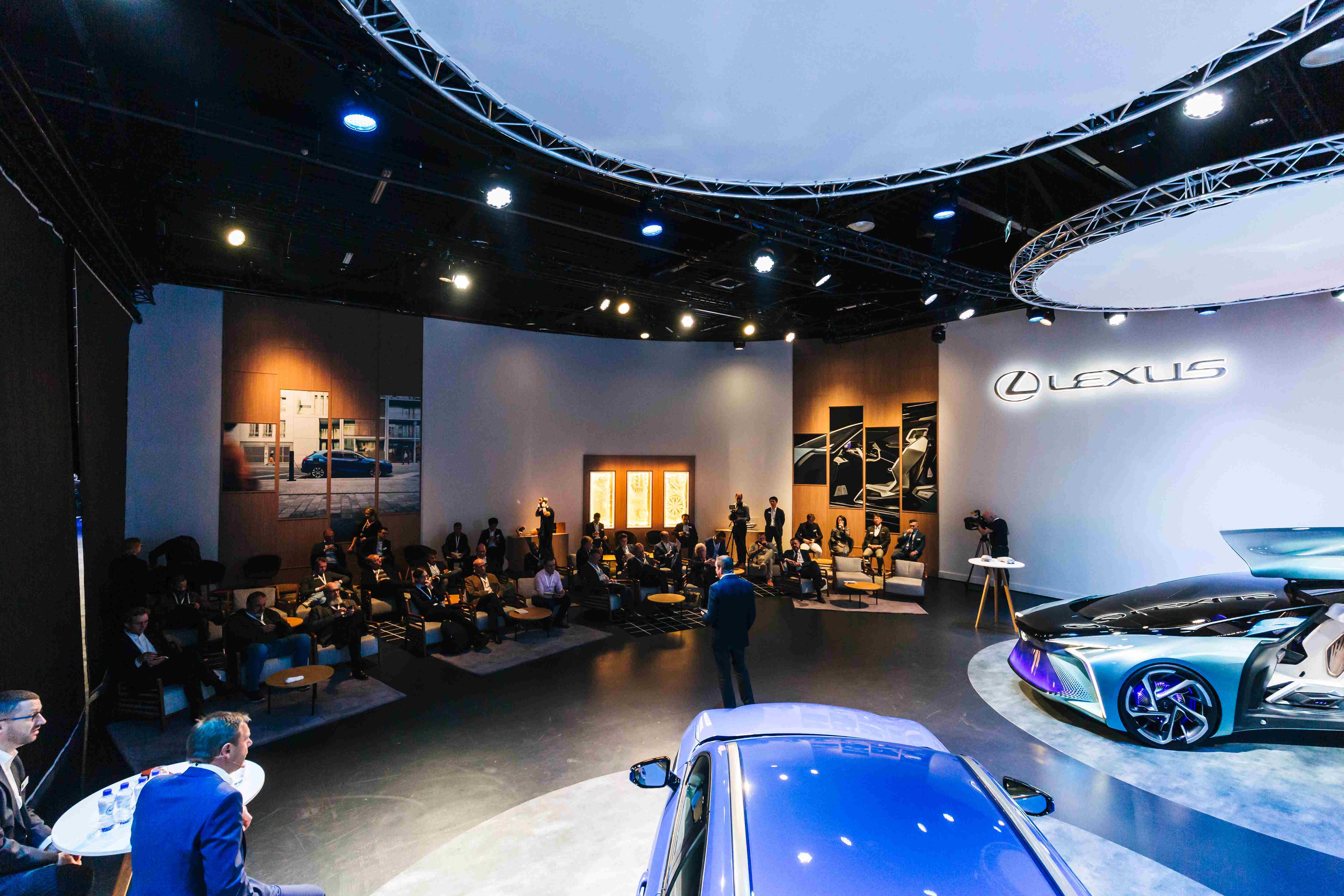 Product launch event at Taets Art and Event Park near Amsterdam and Zaandam, featuring stylish setups and dynamic lighting.