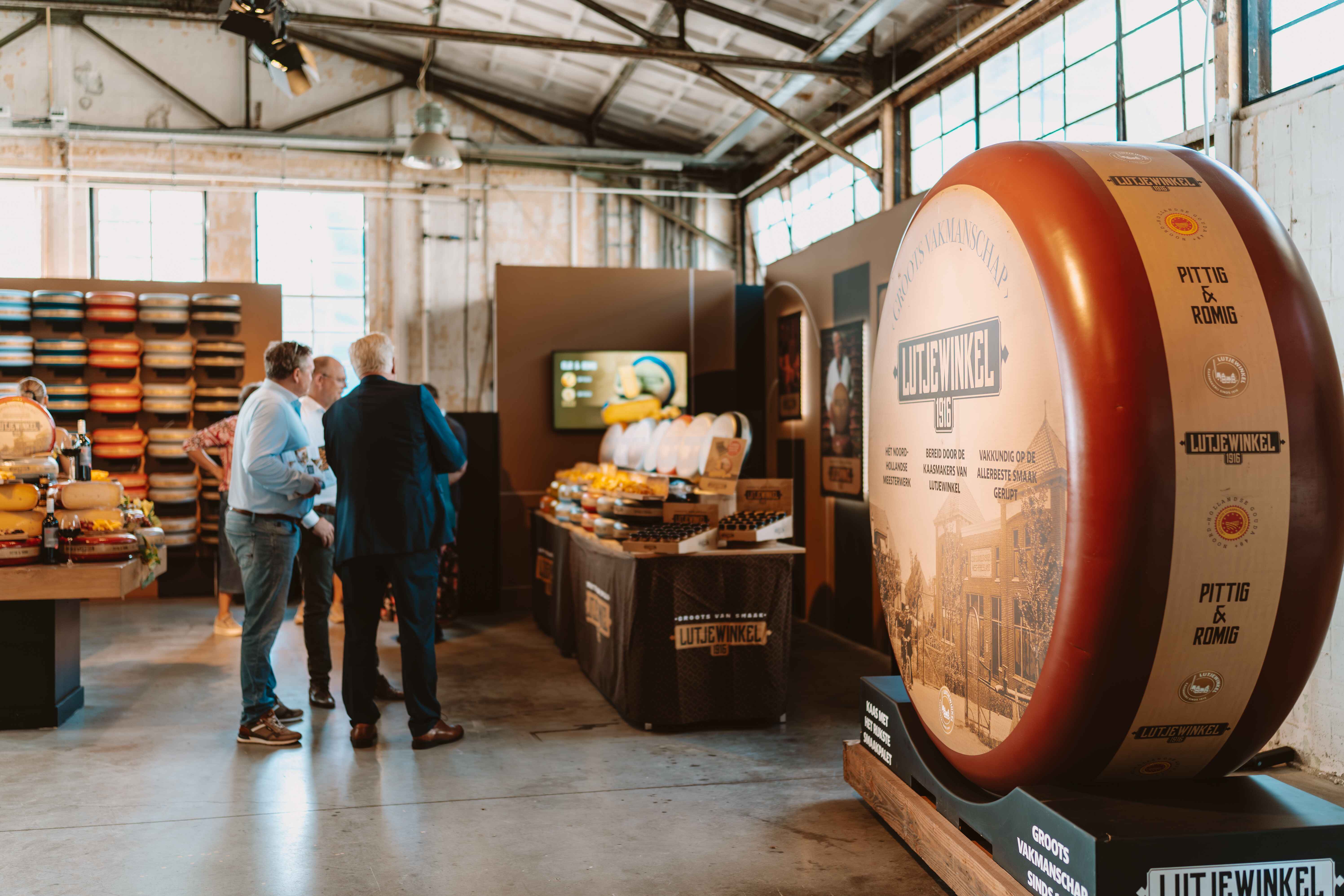 Product launch event at Taets Art and Event Park near Amsterdam and Zaandam, featuring stylish setups and dynamic lighting.