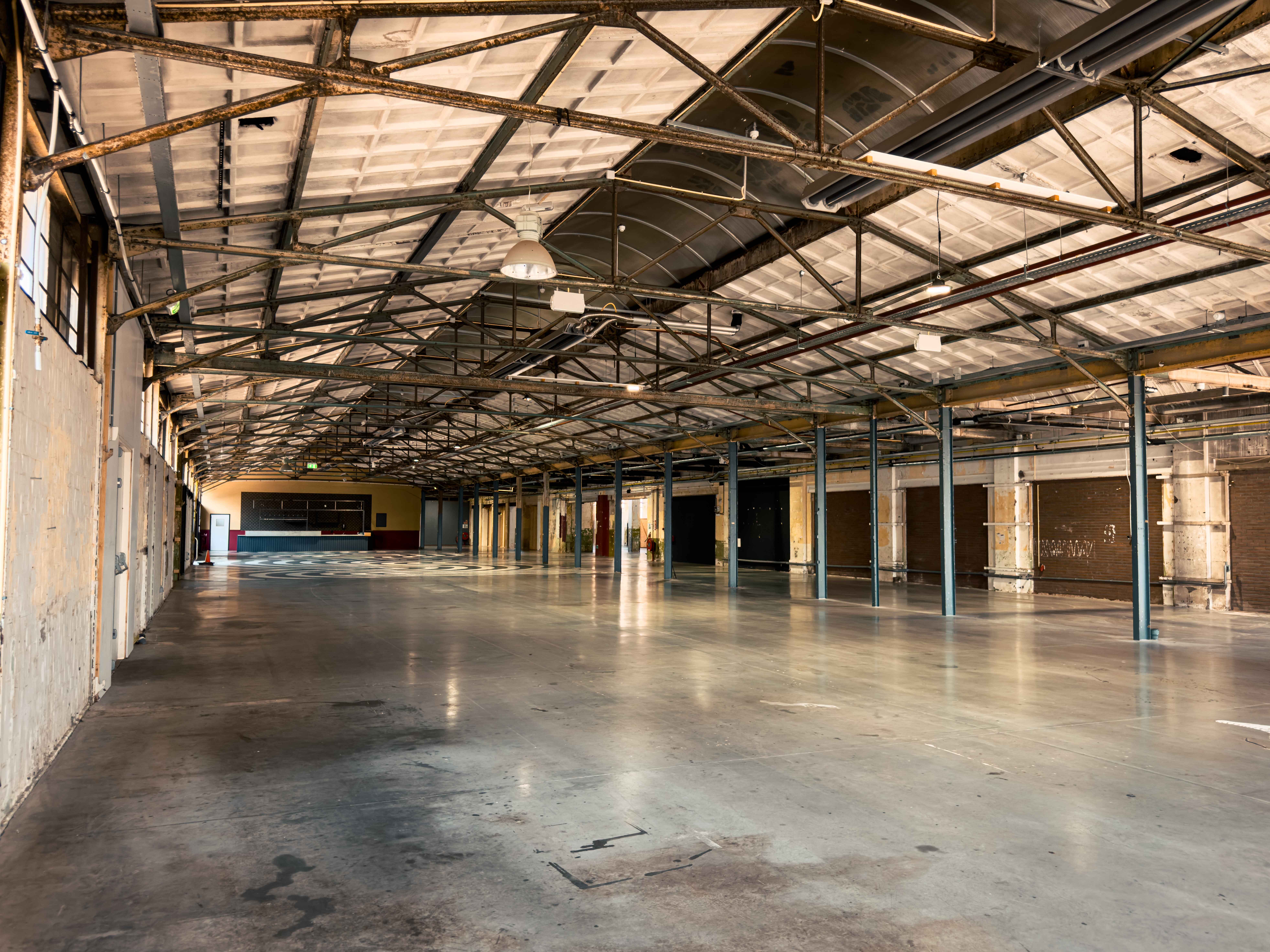 "Yada Yada event space at Taets Art and Event Park in Amsterdam and Zaandam, an industrial venue perfect for weddings, conferences, dinners, dance events, and more, set in a historic munitions factory."