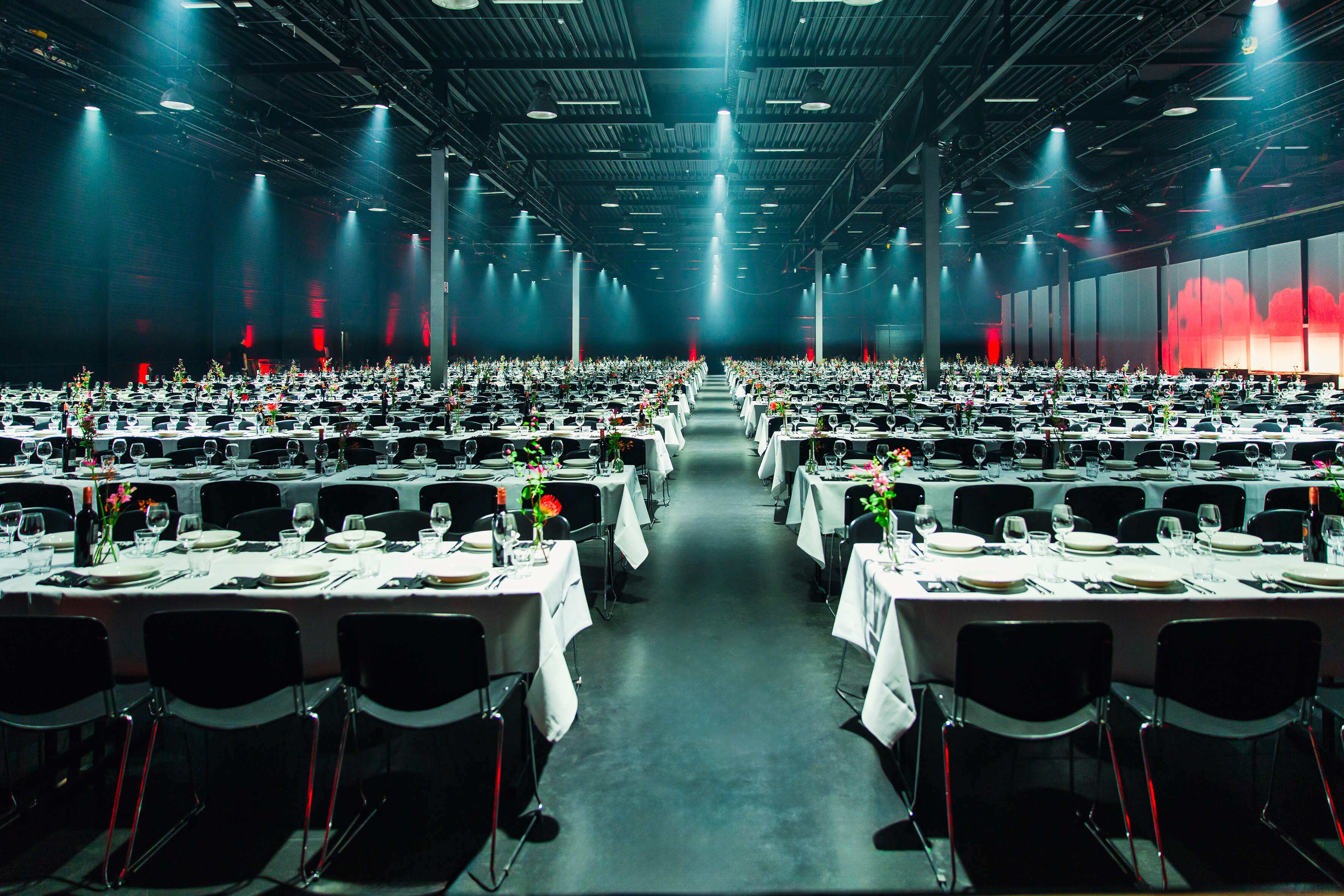 The Black Box - dinner long table setting 2-1