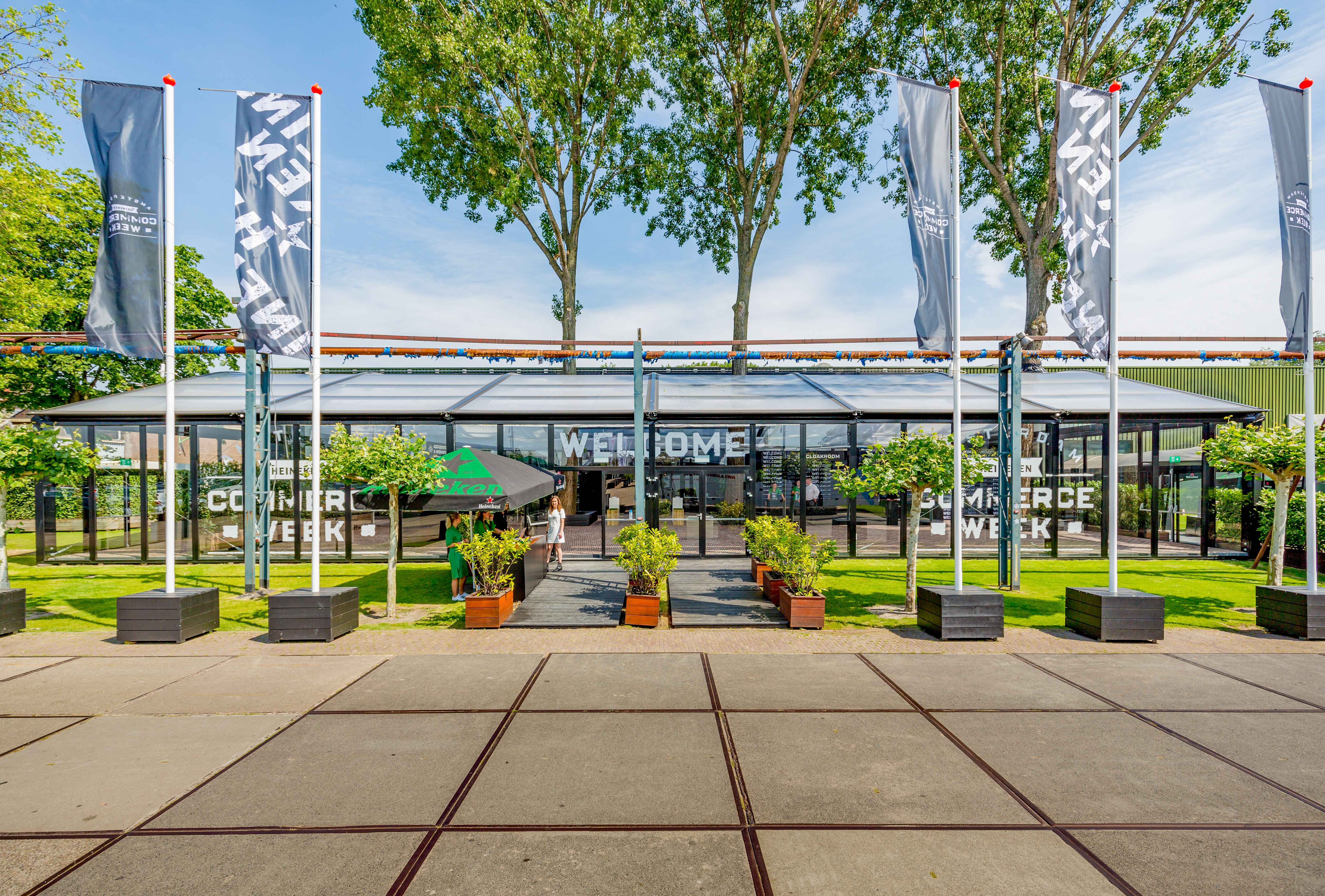 The Glass Pavilion - entrance setting