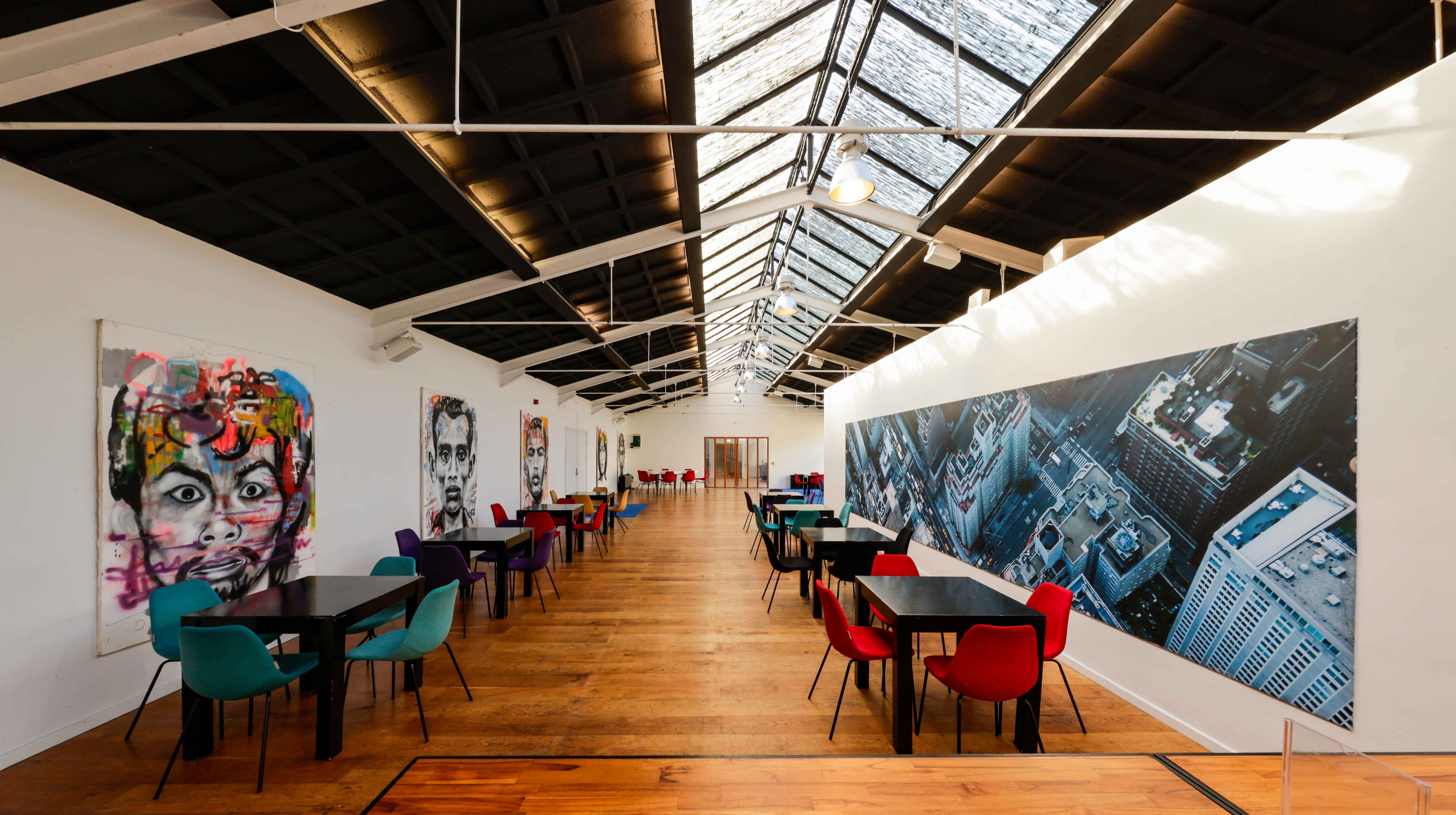 Building 408 - "Building 408 in Hall 1 at Taets Art and Event Park, an industrial event space near Amsterdam and Zaandam, ideal for conferences, exhibitions, and large gatherings."